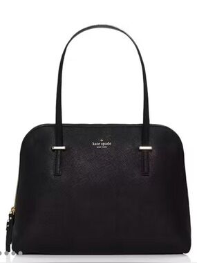 Kate Spade New York Cedar Street Maise Satchel Black Leather Structured Handbag